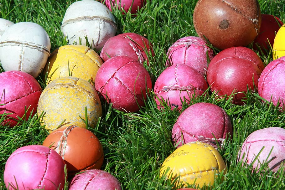 balls, play, decoration, food, food and drink, easter egg, grass HD wallpaper