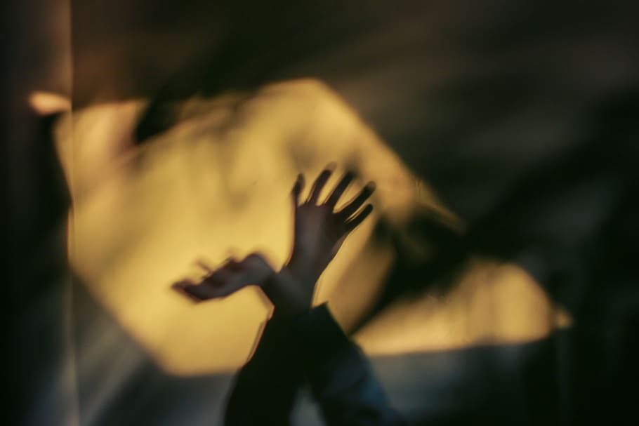 person's hand shadows, person's hands raising, blur, motion, movement HD wallpaper