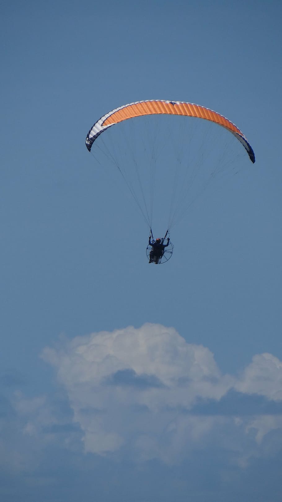 jump, parachute, emotion, cloud, sky, blue, paratroopers, extreme sports HD wallpaper