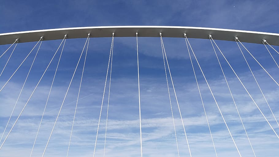 cables, bridge, lines, orleans, france, stay, architecture HD wallpaper