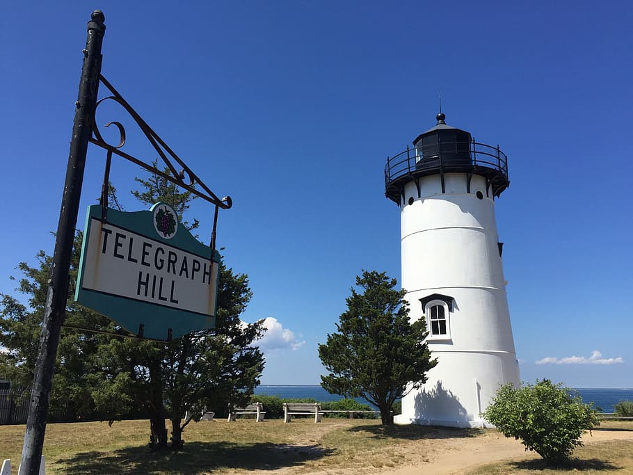 Lighthouse, Sea, Blue, Side, sky, panorama, blue sky, massachusetts HD wallpaper