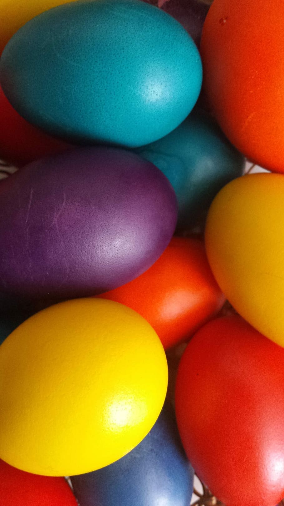 Easter Eggs, Holiday, bright colors, the colors of the rainbow HD wallpaper
