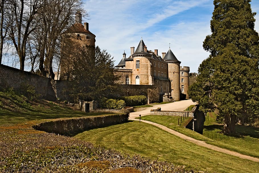 castle, chatelux, yonne, park, monument, architecture, history HD wallpaper