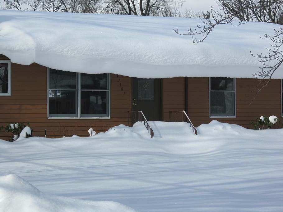 winter, snow, cold, house, white, snowfall, cold temperature HD wallpaper