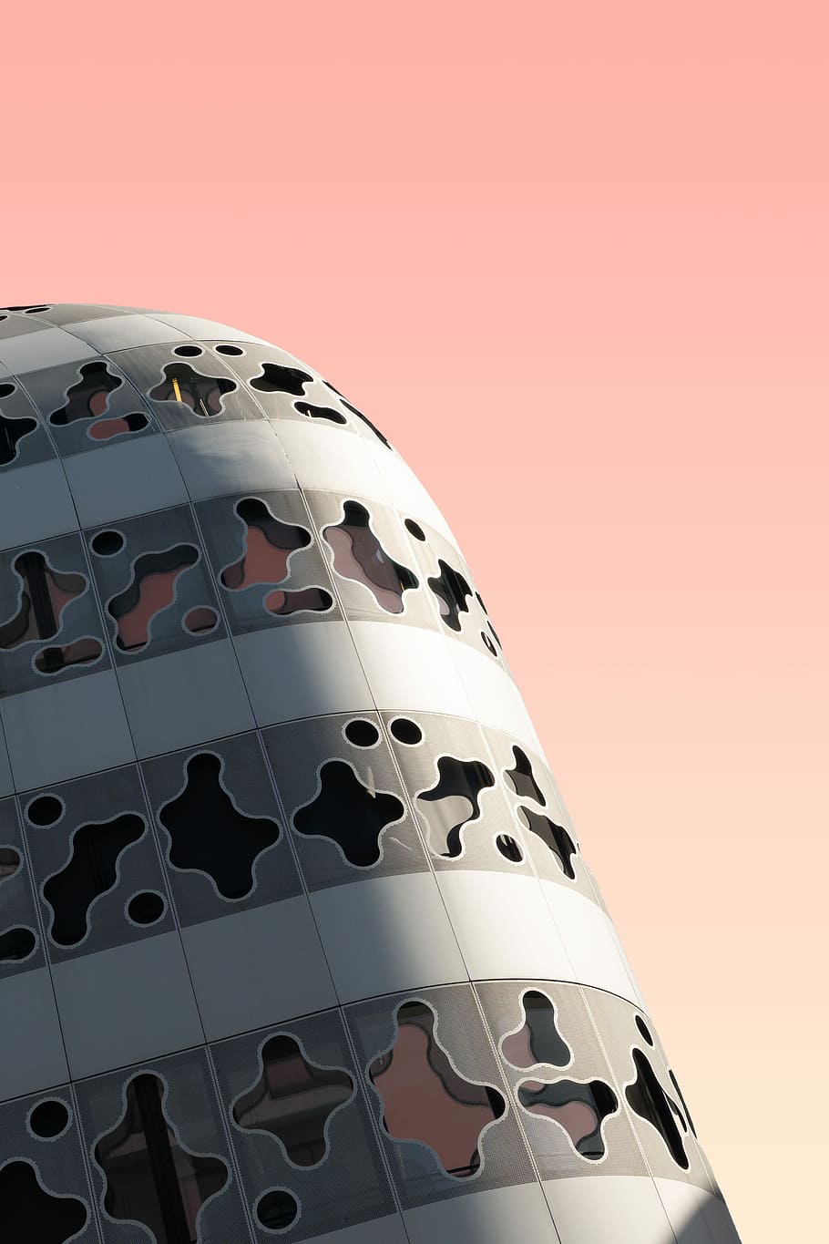 untitled, building, sky, pattern, pink, gradient, red, sunlight HD wallpaper