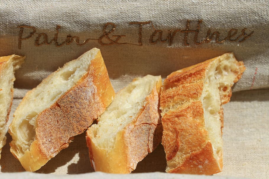 bread, slice, slices of bread, food, food and drink, text, no people HD wallpaper
