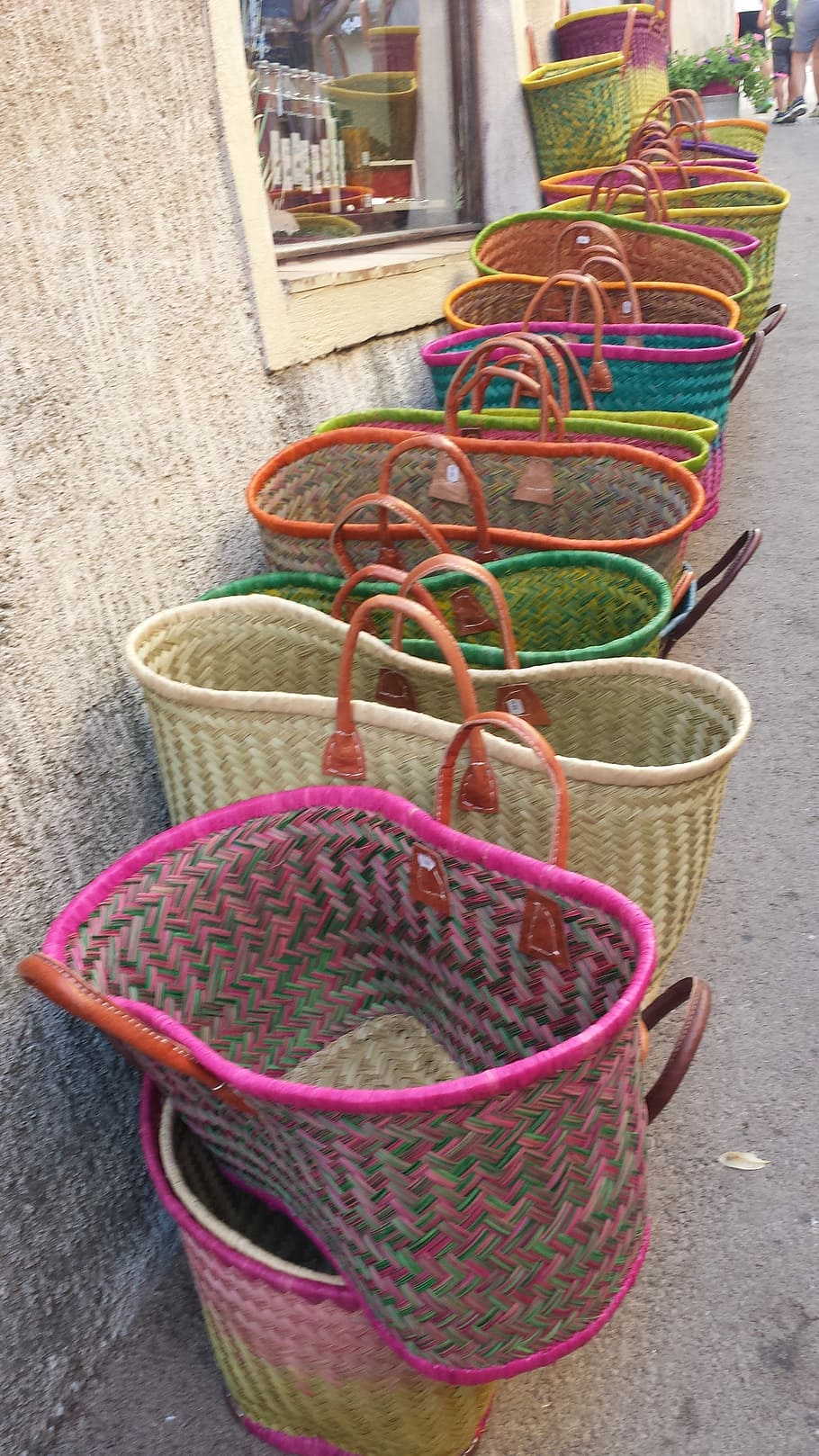 Baskets, Provence, Color, multi colored, outdoors, day, no people HD wallpaper