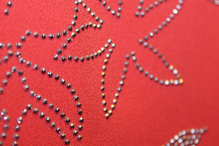 fabric, pattern, point, red, close-up, textile, no people, full frame HD wallpaper