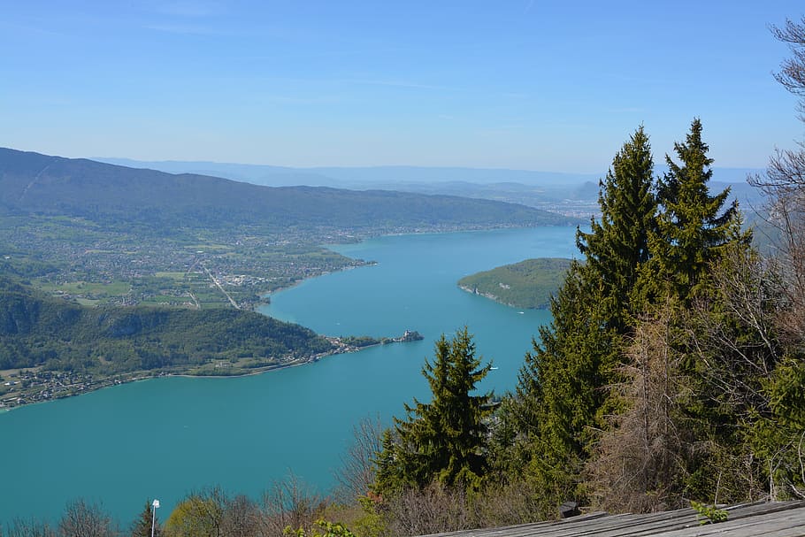 lake annecy, blue, nature, france, tourism, haute savoie, water