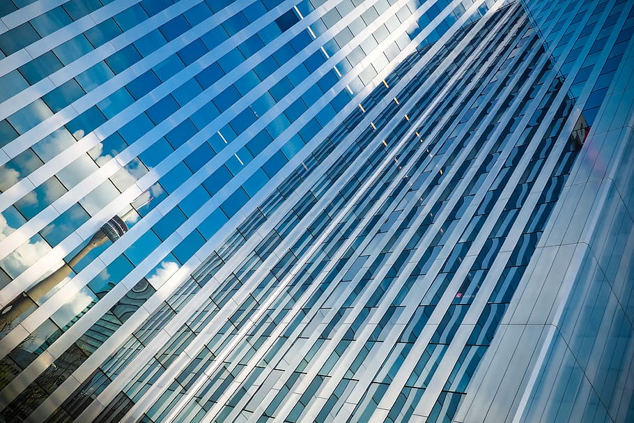 low-angle photograph of high-rise building, architecture, modern HD wallpaper