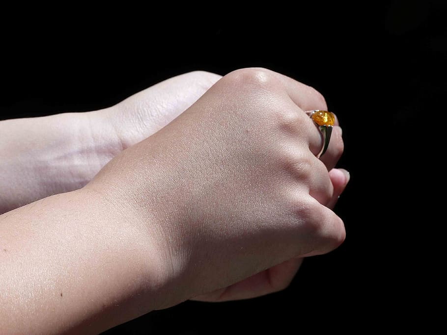 Hand, Ring, Child, human Hand, human Finger, black Background HD wallpaper