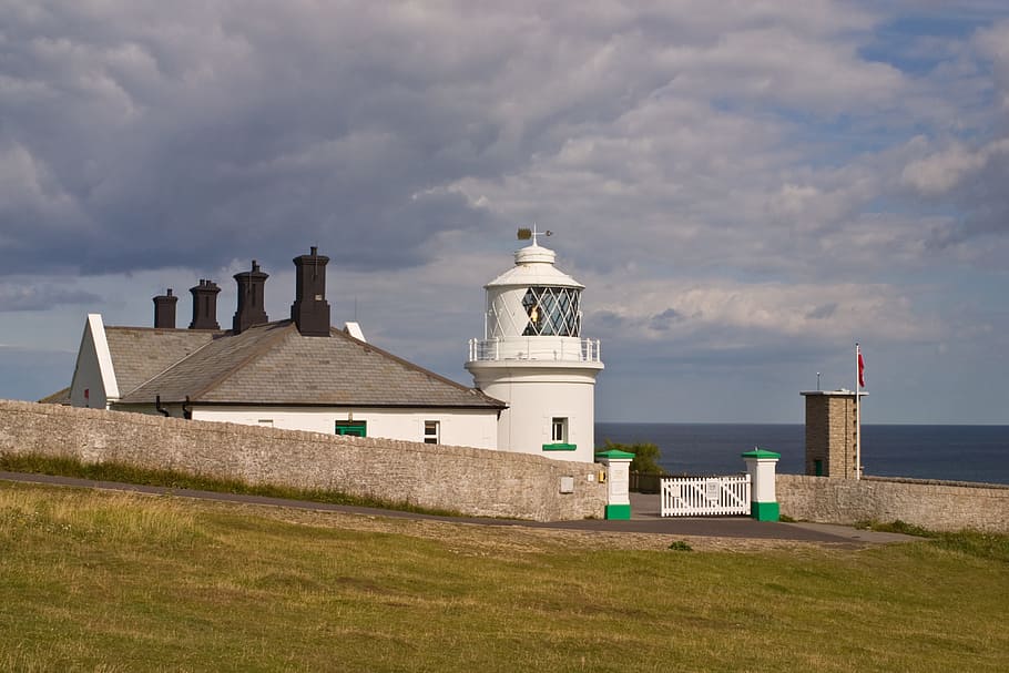 durlston, dorset, coast, lighthouse, uk, british, britain, england HD wallpaper