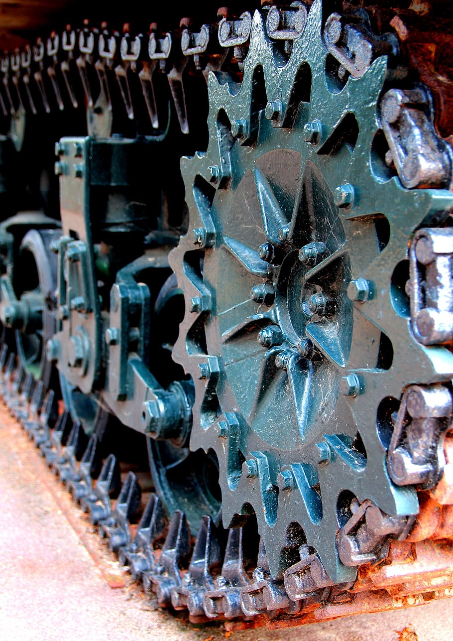 industry, motor, steel, iron, machine, gear, rusty, links of the chain, HD wallpaper