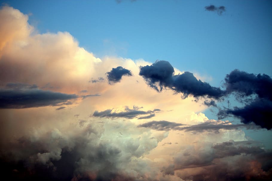 clouds, landscape, sky, nature, cloud - sky, cloudscape, scenics - nature HD wallpaper
