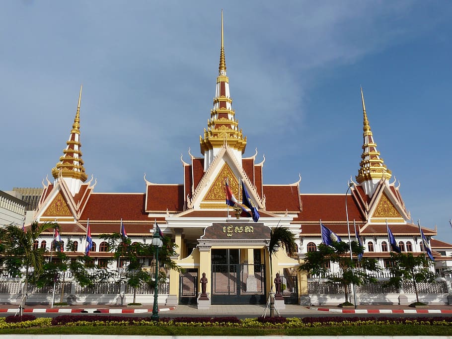 phnom penh, government palace, cambodia, building, built structure