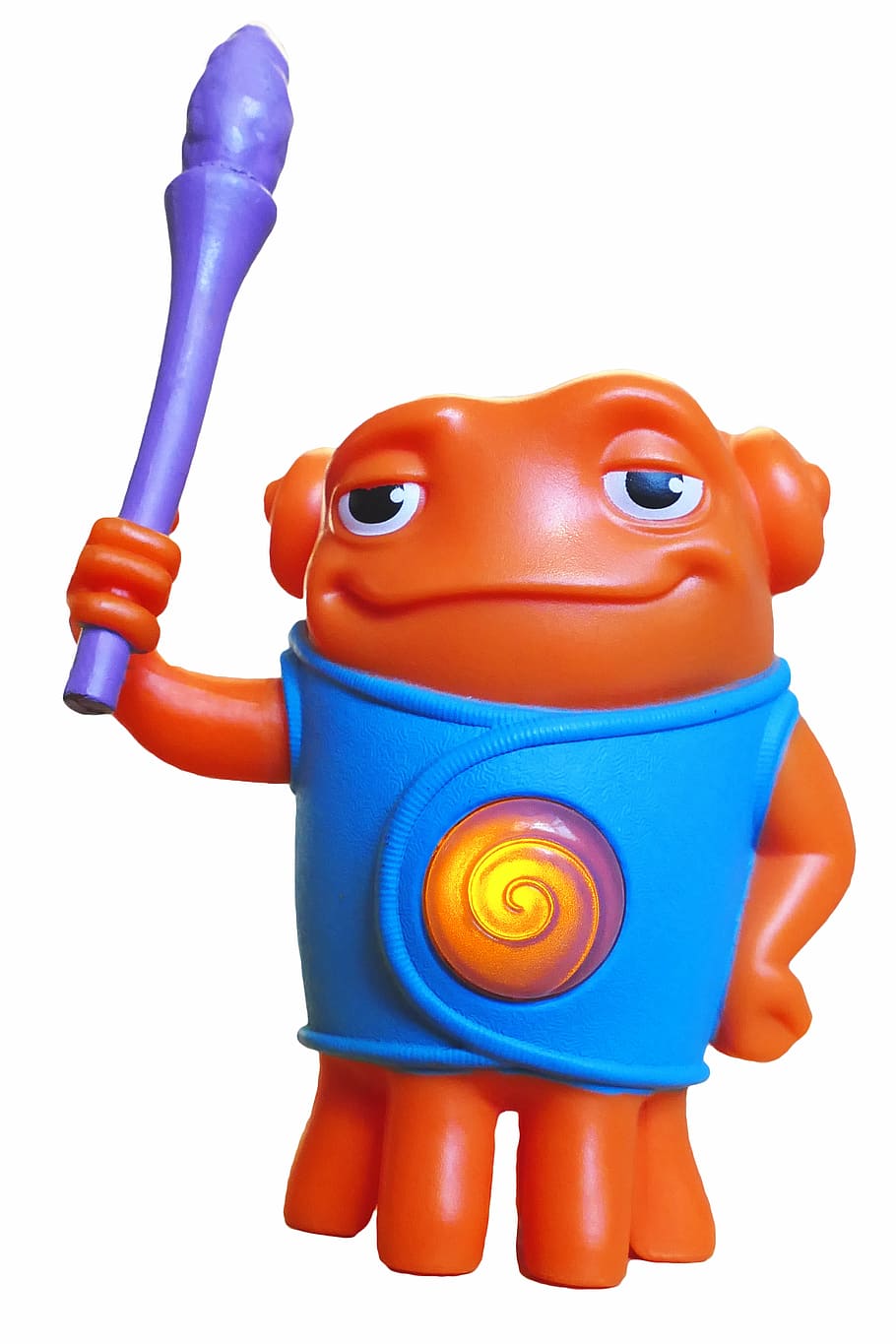 orange frog character toy, home, alien, space, science, fiction, HD wallpaper