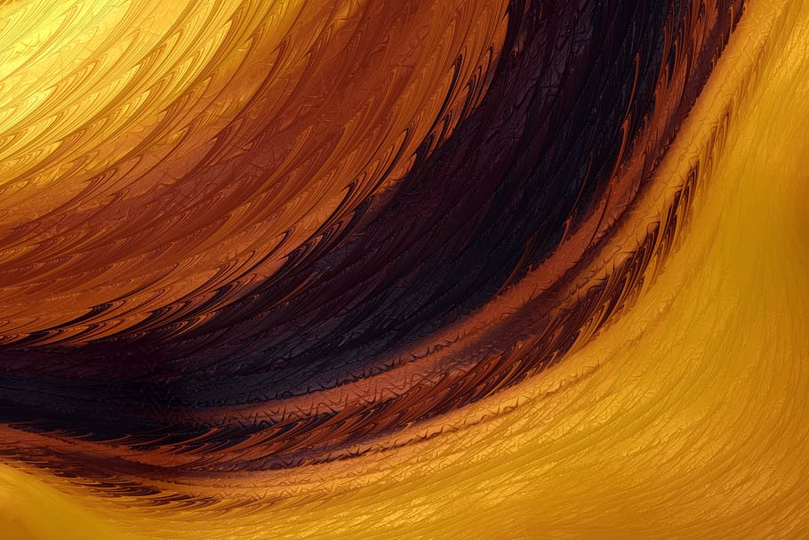 Yellow abstract texture, textures, backgrounds, pattern, illustration HD wallpaper
