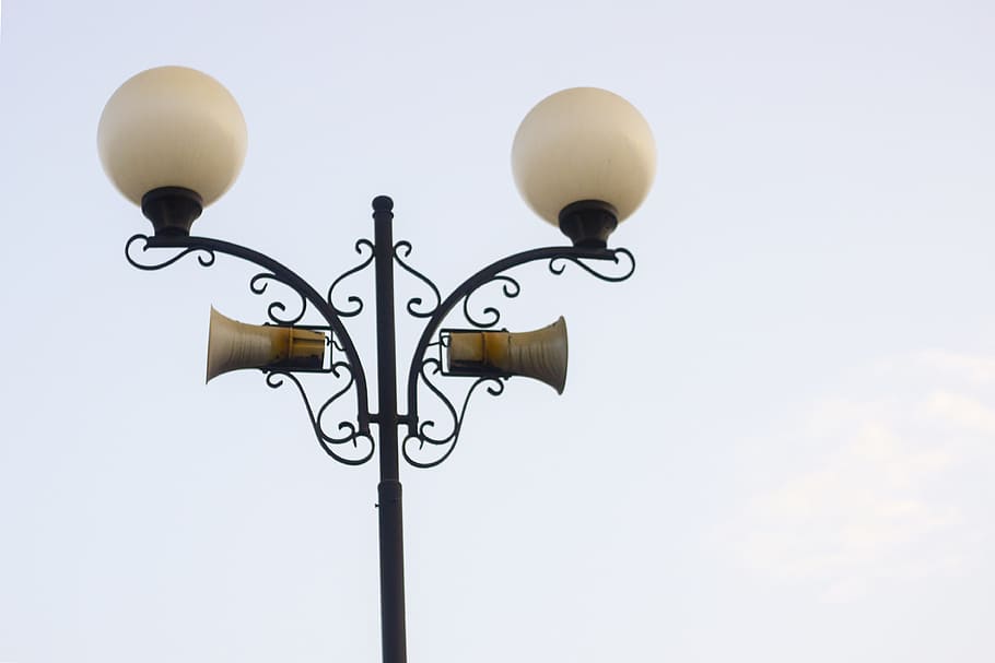 lantern, station, motion, stop, lights, sky, lighting equipment HD wallpaper