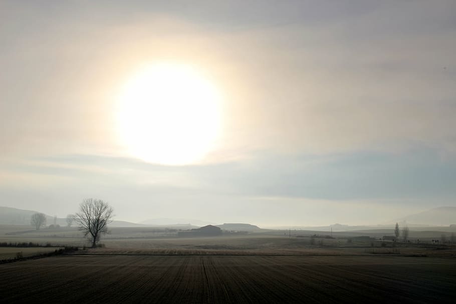 landscape, dawn, light, horizon, autumn, the light of the sun HD wallpaper
