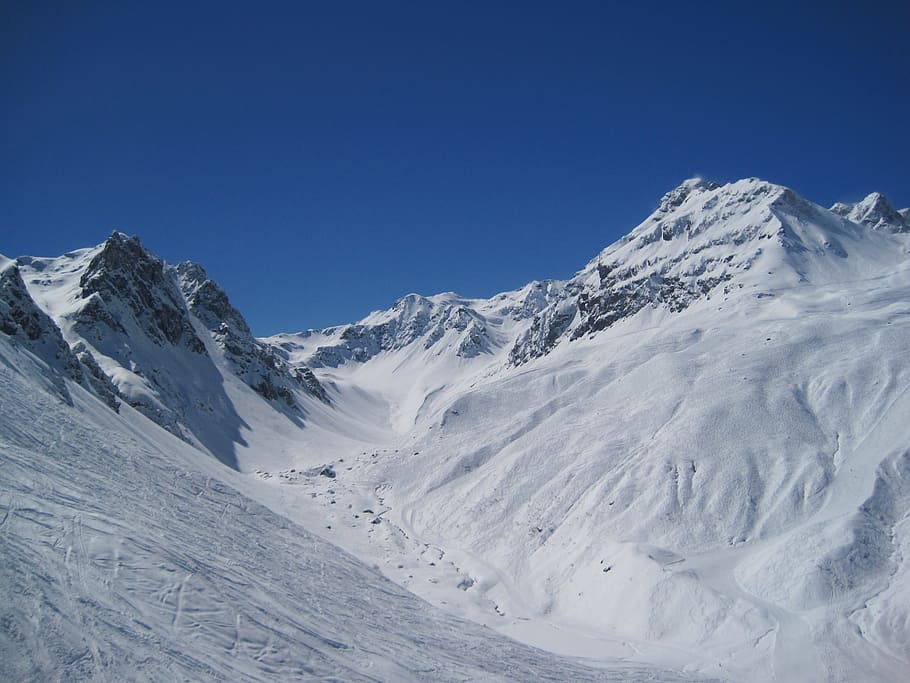 mountains, winter, skiing, cold temperature, snow, sky, scenics - nature HD wallpaper
