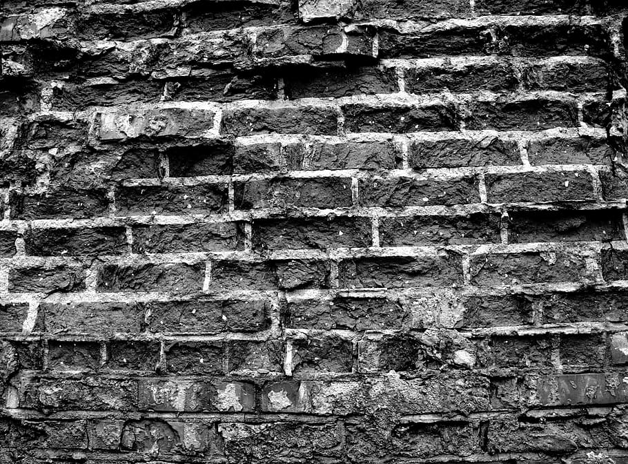gray brick wall, lake dusia, old, the walls of the, textura, texture, HD wallpaper