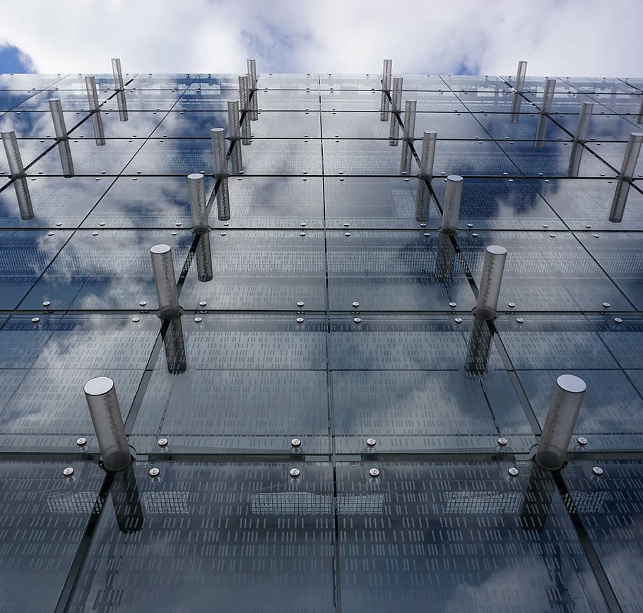 architecture, wall, glass, facade, building, façades, modern HD wallpaper
