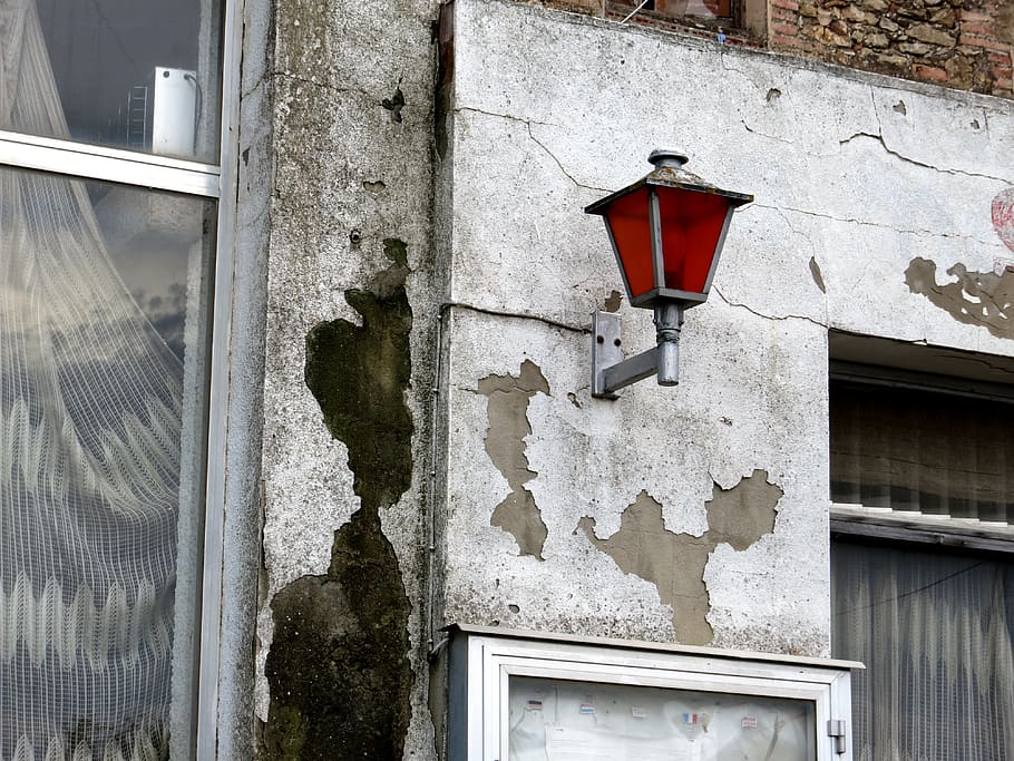 Lamp, Old, Ruin, Building, Demolition, rots, architecture, built structure HD wallpaper