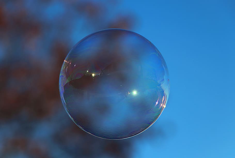 Soap Bubble, Colorful, Mirroring, Float, balls, make soap bubbles, HD wallpaper