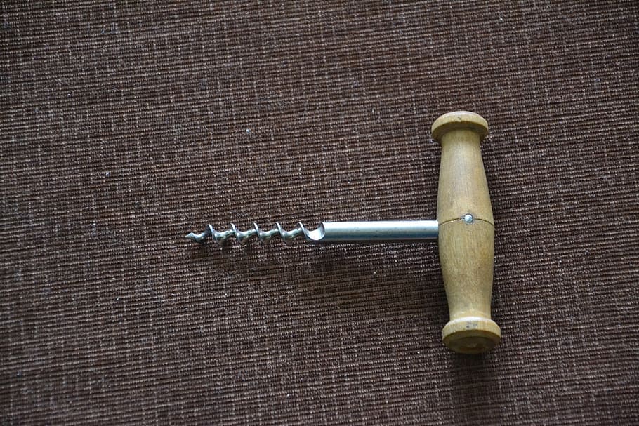 corkscrew, the stopper, open, wine, bottle opener, no people HD wallpaper