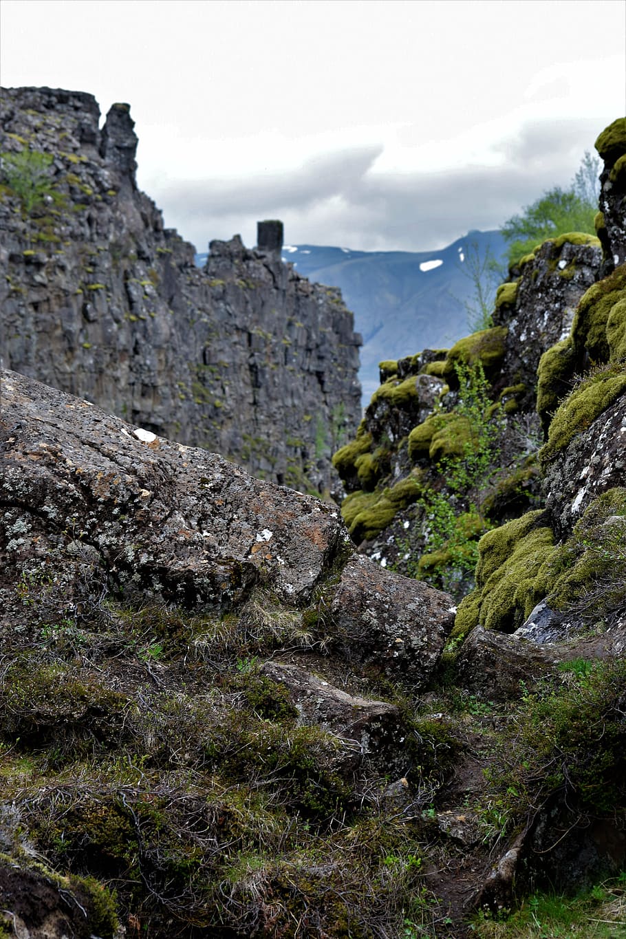 moss, moody, rock, cliff, ancient, nature, game of thrones, HD wallpaper