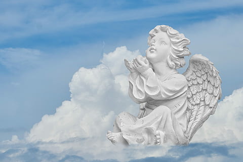 White Statue Of Cherub Children On A Stone Floor Background, Picture Of  Cherubs, Cherub, Angel Background Image And Wallpaper for Free Download