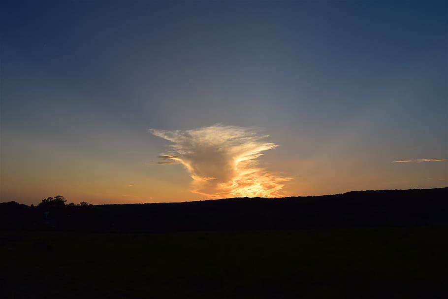 cloud, sunset, sky, landscape, evening, dusk, twilight, afterglow HD wallpaper