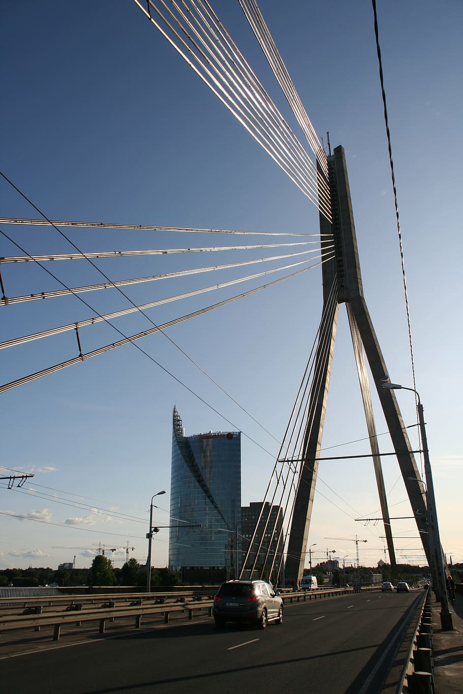 latvia, riga, bridge, transportation, sky, architecture, built structure HD wallpaper