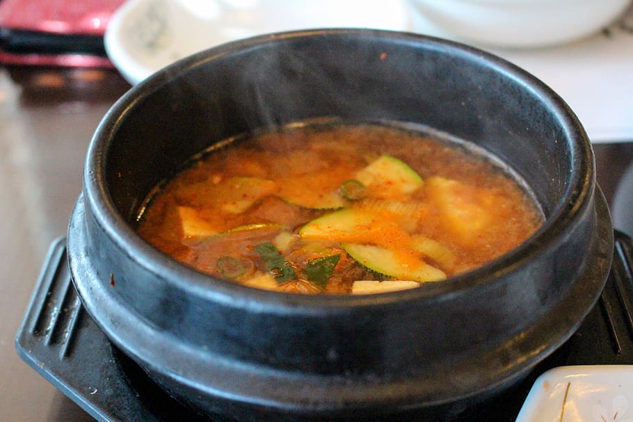 miso soup, korean, food, bowl, health, asian, food and drink, HD wallpaper