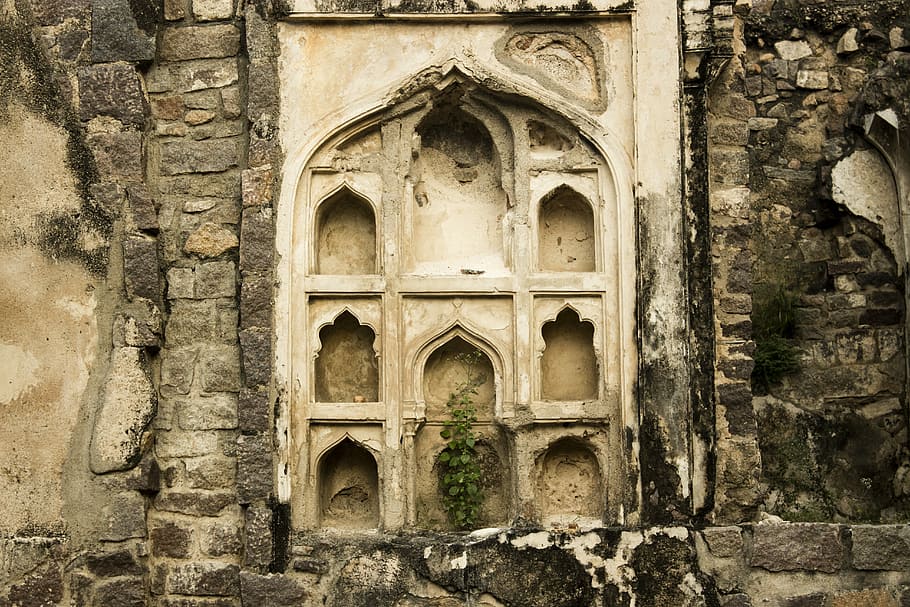 ruins altar with empty slots, architecture, old, stone, ancient, HD wallpaper