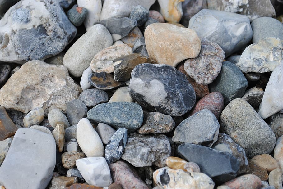 stone, beach, stone collection, solid, rock, stone - object HD wallpaper