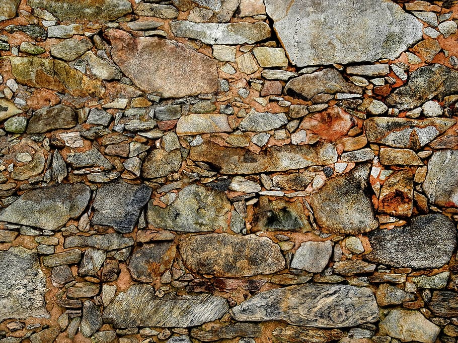 old wall, texture, stone wall, stones, backgrounds, pattern HD wallpaper