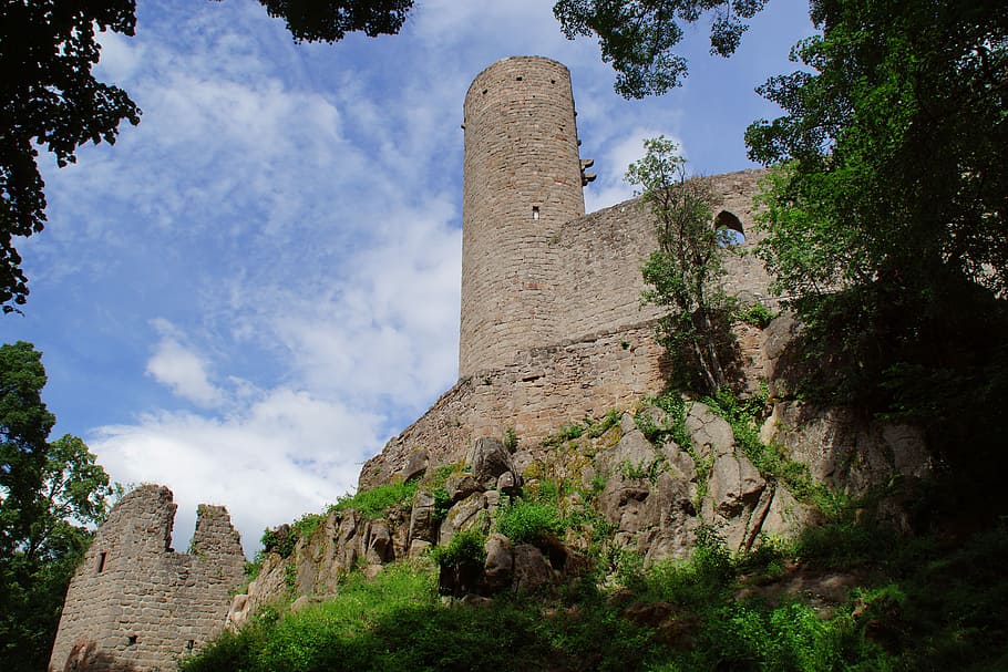 Castle, Ruin, Heritage, Fortification, france, history, tower HD wallpaper