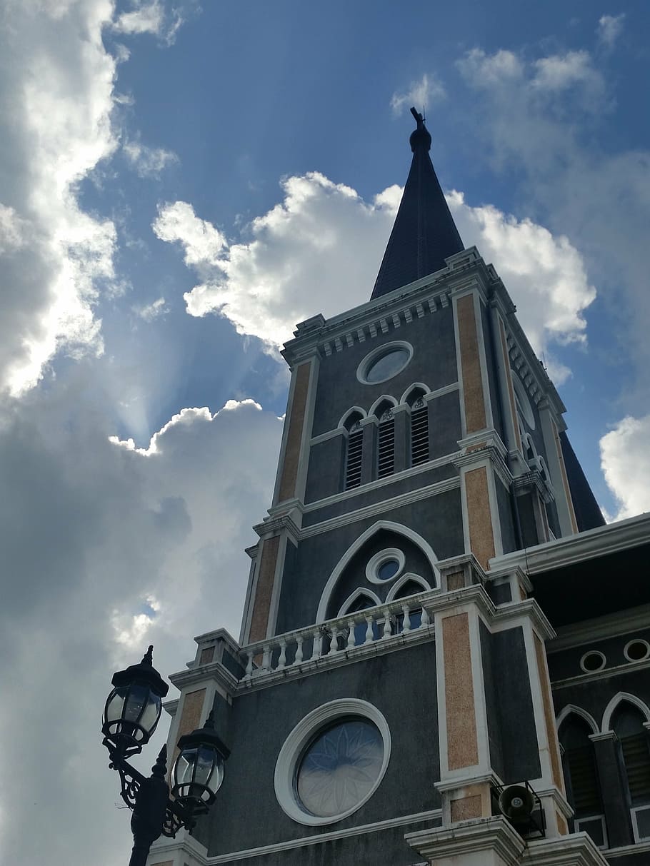 tower, clock, sky, landmark, travel, tourism, historic, cloud HD wallpaper