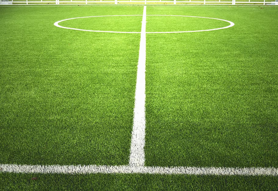 football field, sports, grass, plant, green color, playing field, HD wallpaper