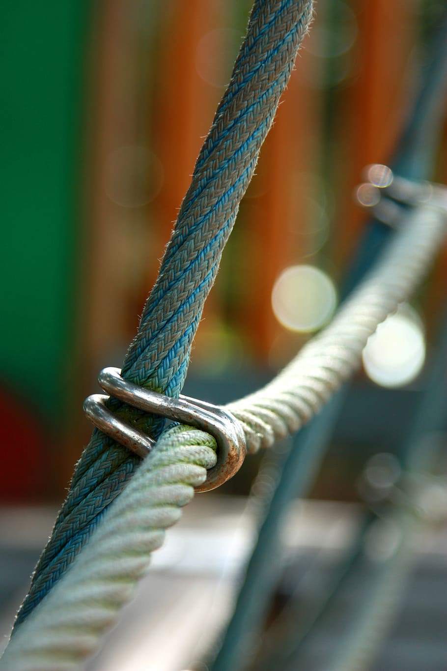 rope, wire, bind, connect, locked, link, curb, day, strength HD wallpaper