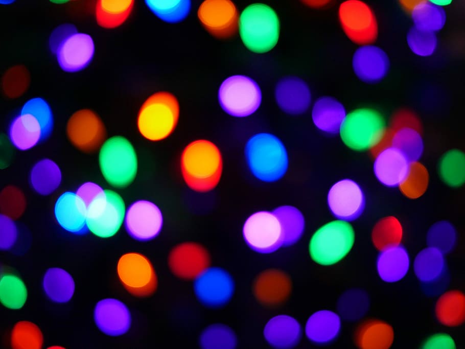 bokeh background, bokeh photography, lights, color, colour, dark HD wallpaper