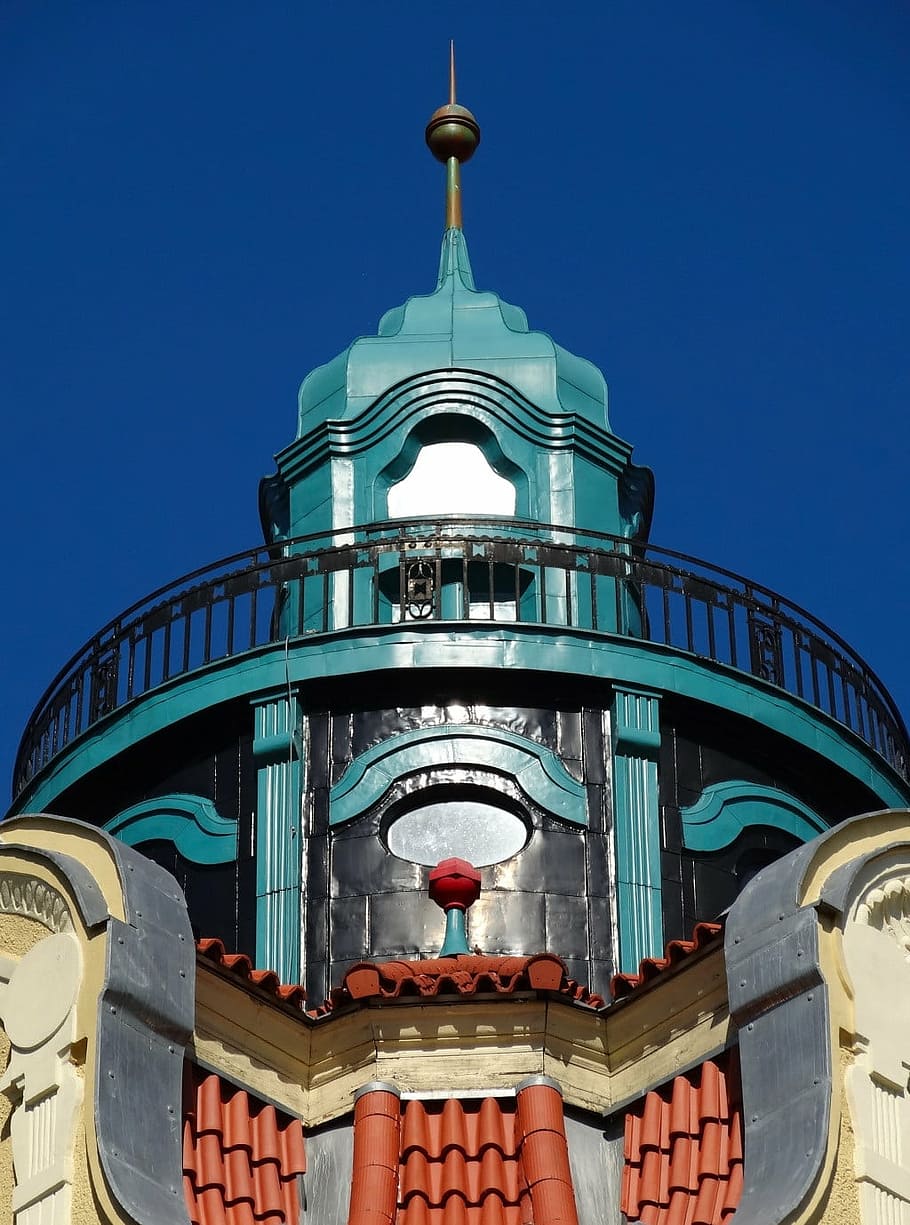 tower, railing, architecture, facade, exterior, building, roof HD wallpaper