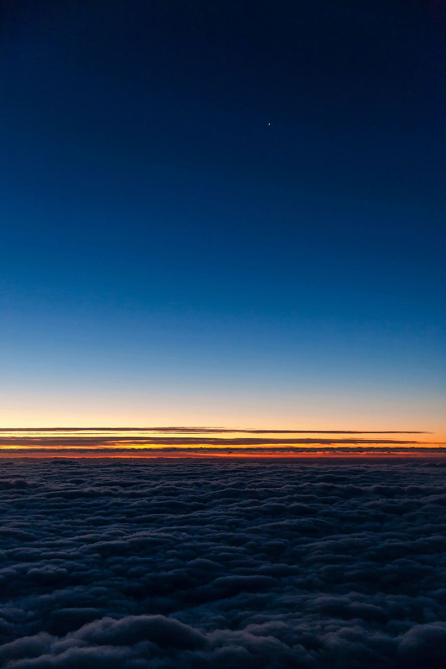 clouds, dawn, dusk, horizon, sky, sunrise, sunset, blue, night HD wallpaper
