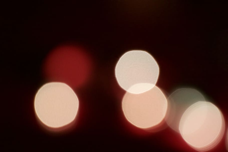 Bokeh, Abstract, Background, Blur, Dark, red, defocused, illuminated HD wallpaper