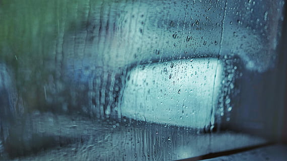 vehicle window with water particles, glass car window with dew HD wallpaper