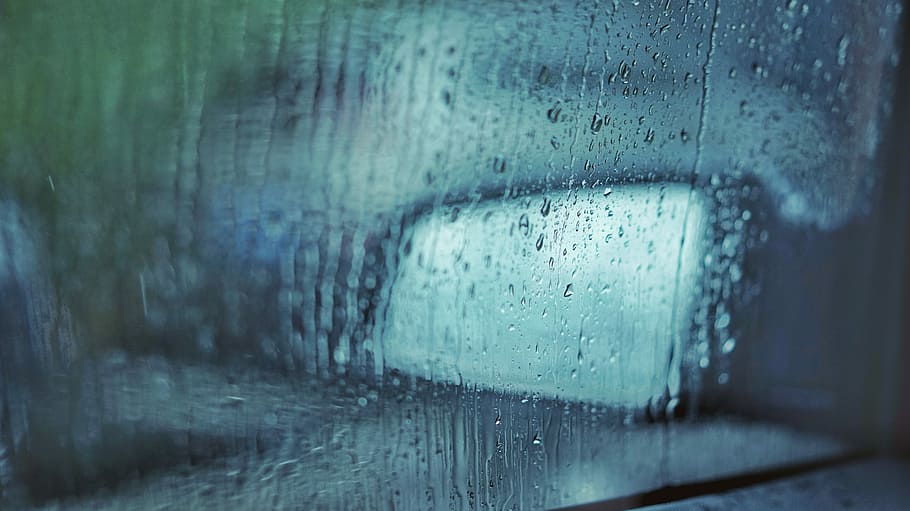 vehicle window with water particles, glass car window with dew HD wallpaper