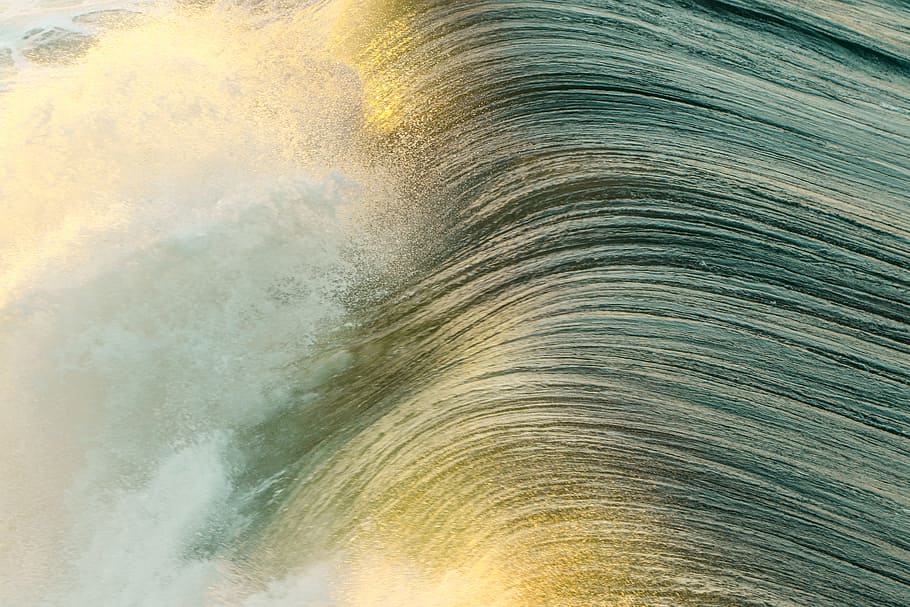 ocean waves, timelapse photography of water flow, Storm chasing HD wallpaper