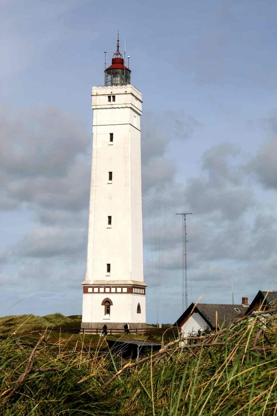 Lighthouse, Denmark, Beacon, Coast, Sea, tourism, tourists HD wallpaper
