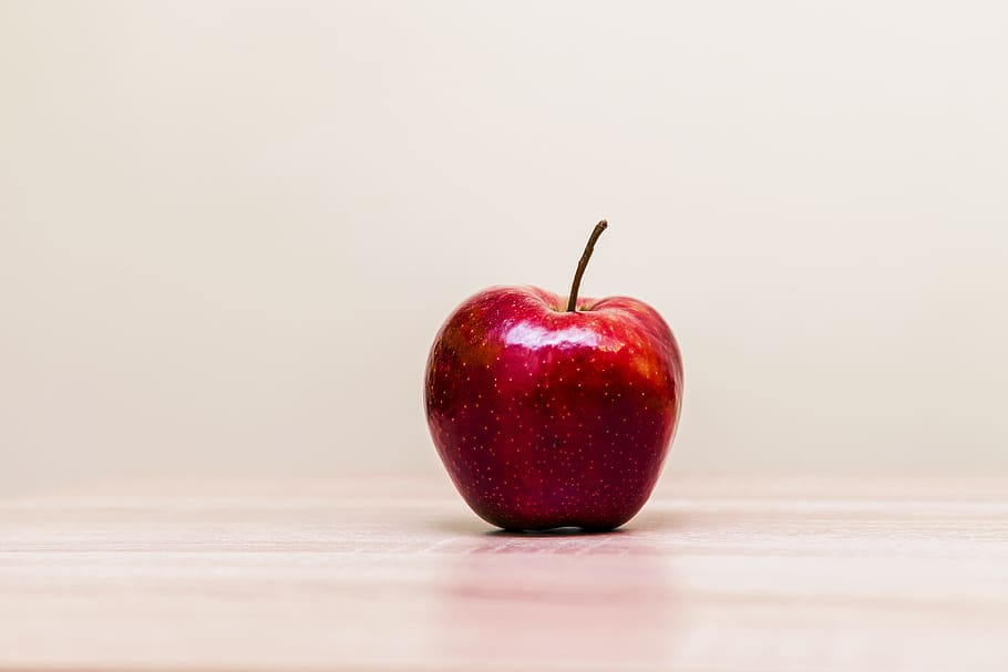(Product)RED, red apple on the table, fruit, apple - Fruit, food HD wallpaper